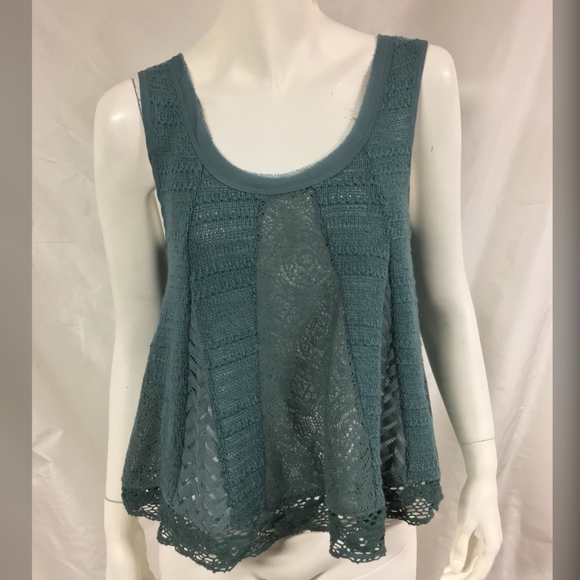 Anthropologie Tops - 🌸 MEADOW RUE Lace Knit Crochet Swing Top/Tank